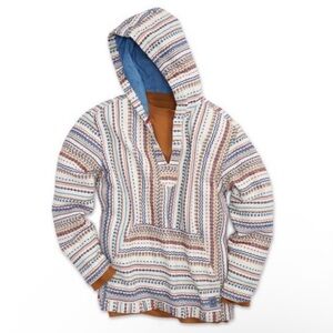 The Territory Ahead Pacifica Baja Hoodie Tribal Print Surf Coastal Beach Sz XL